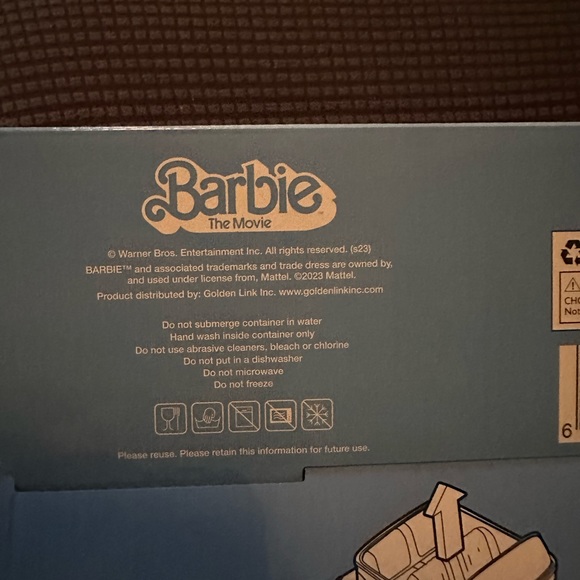 Amc Barbie: The Movie Collectible Pink Corvette Convertible Popcorn Container - Picture 13 of 13